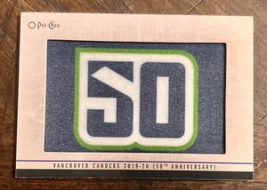 2020-21 Aggiornamento logo O-Pee-Chee Vancouver Canucks Team patch 50° anniversario - Foto 1 di 2