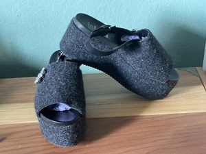 Wool Leather Shoes Very Unique Size 9.5 Italy - Picture 1 of 10