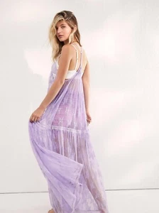 Free People In the Breeze Sheer Maxi Slip-XS-$108-A706 - Picture 1 of 3