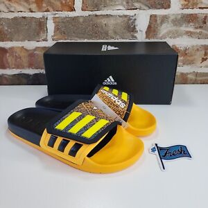 Adidas Adilette TND Lionel Messi Slides GW6145 Mens Size 8 Black Yellow RARE