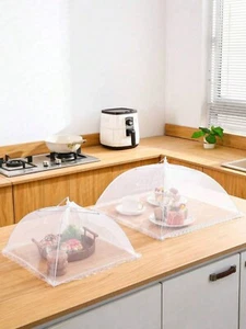 Pop Up Food Cover Mesh Net Umbrella – 40cm Collapsible Fly Protector for Kitchen - Picture 1 of 6