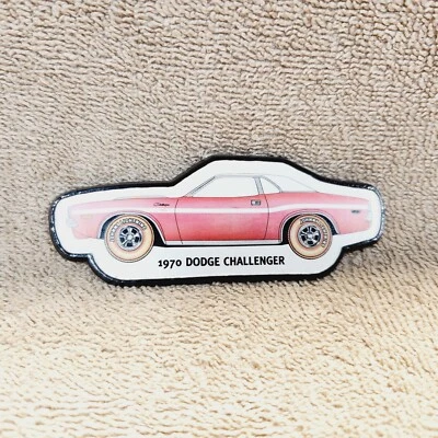 Johnny Lightning Magnet.  1970 Dodge Challenger. 3 5/8 Inches Long. Used. - Image 1 of 3