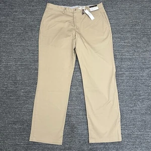 Pierre Laurant Pants Men 34X29 Chino Khaki Twill Straight Leg Business Office - Picture 1 of 10
