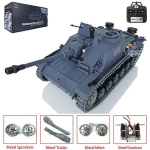 Henglong RC Tank 1/16 7.0 Stug III 3868 Metal Track Smoke Infrared BB Shoot RTR - Picture 1 of 12