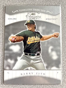 2001 Donruss Classics Barry Zito Timeless Tributes Card /100 #28 Athletics - Picture 1 of 2