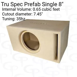 Subwoofer TRU SPEC prefabbricato singolo 8" subwoofer custodia subwoofer subbox - Foto 1 di 4