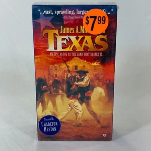 James A. Michener's Texas VHS, 2 Tapes, Pre-owned, Very Good Condition, 1994 VTG - Picture 1 of 6