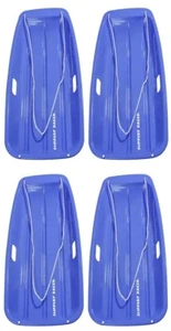 Slippery Racer SR918B 35" Azul Downhill Sprinter Trineo - Paquete de 4 - Imagen 1 de 2