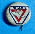 Vintage "Shark" YMCA Swimming Merit Pinback / 1960s / 3/4"