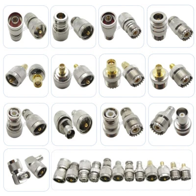RF Coaxial Adapter UHF PL259 SO239 to SMA BNC N Male Female Plug Jack Connector - Image 1 of 3