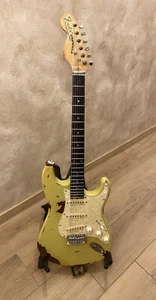 Guitarra perfecta Stratocaster Jimi Hendrix derecha cabeza inversa, reliquia cuerpo caoba - Imagen 1 de 9