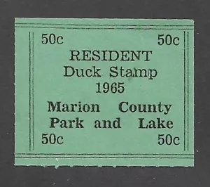 Kansas: Marion County 1965 50c Resident Duck Hunting Stamp, #A25, MH (49155) - Picture 1 of 1