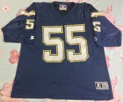 Camiseta deportiva vintage de fútbol americano de los San Diego Chargers Junior Seau #55-NFL talla 52 Foto 1 de 4