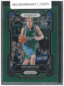 2023-24 Panini Prizm Dirk Nowitzki Base Prizms Green #187 - Picture 1 of 2