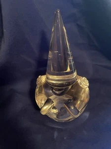Escultura de Papá Noel Orrefors Crystal Tomte firmada por Mejores 5" Hermoso Cristal - Imagen 1 de 8