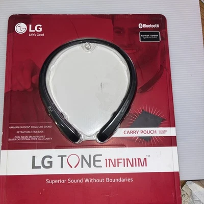 Lg Tone Infinim Hbd-912 Wireless Bluetooth Headset Black New In Box - Image 1 of 4