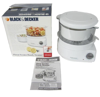 Black & Decker HS800 Sabor Scenter Práctica Vaporera Arrocera Nueva Caja Abierta - Imagen 1 de 4