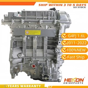 Long Block Engine Assembly Fits For Hyundai Kia G4FJ 1.6L L4 GAS DOHC 2011-2022 - Picture 1 of 9