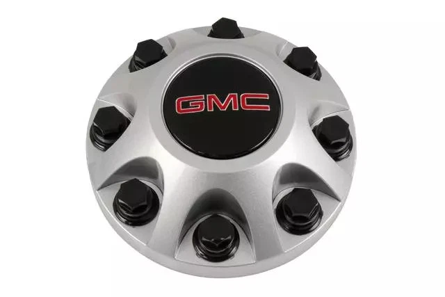 2011-2025 GMC Sierra 2500 3500 17" 8-lug Aluminum Wheel Silver Hub Cap 22781440 - Image 1 of 3