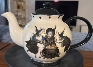 Neu Potter’s Studio Keramik Teekanne mit Deckel Halloween Hexenkessel Brew Coven - Bild 1 von 10