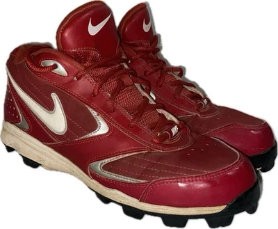 BUENOS Botines deportivos/béisbol Nike rojos para hombre Zapatos Talla 8 Foto 1 de 4