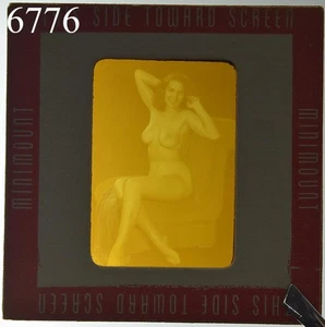 Película de pies eróticos de niña burlesca desnuda pinup transparente pedido por correo diapositiva años 50 - Imagen 1 de 10