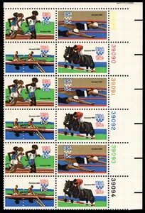 US Scott # 1794a, 1980 Olympic Games, Plate Block of (12) 1979 15¢ Stamps, MNH - Picture 1 of 1