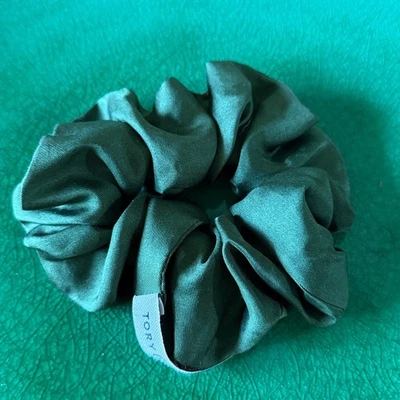 Tory Burch Forest Green Silk Hair Accessory - Image 1 of 3