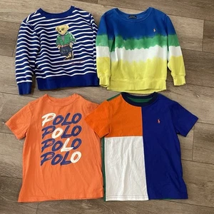 Boys Polo Size 5 Lot Sweatshirt And T Shirts Bundle - Picture 1 of 9