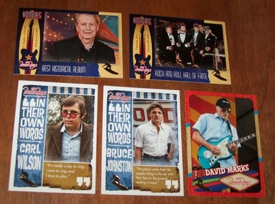 Cinco tarjetas Panini Beach Boys 2013 Foto 1 de 2