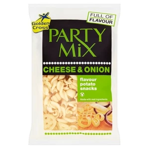 Golden Cross Party Mix Cheese & Onion “Case Deal 12 X 125g”Flavour Potato Snacks - Picture 1 of 1