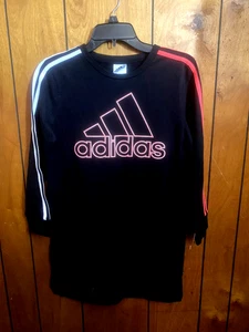 ADIDAS Girl’s Kid’s Size 14 Dress Long Sleeve Black - Picture 1 of 10