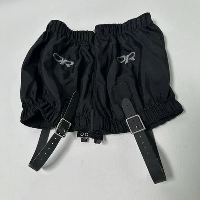 Outdoor Research Rocky Mountain Low Gaiters S/M Black Hiking - Excellent! - Image 1 of 4