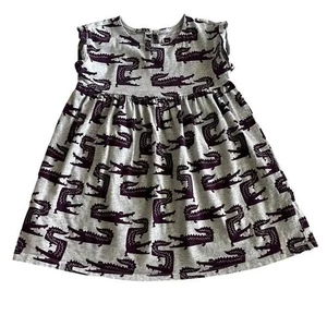 Tea Collection Alligator Crocodile Dress Size 5 - Picture 1 of 5