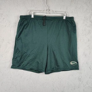 Vintage Nike Mesh Athletic Shorts Large Green Mens 90s Logo Basketball Running - Picture 1 of 8
