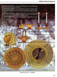 Sandwich Glass Patterns-Indiana, Tiara, Westmoreland + - Picture 1 of 3