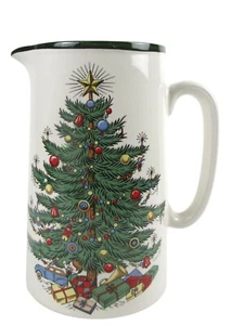 Albero di Natale originale Cuthbertson 7 1/4" 40 oz brocca fascia verde stretta - Foto 1 di 7