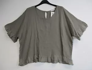 Top Lagenlook da donna 100% cotone stile SUmmer taglia unica: plus (16-20) - Foto 1 di 22