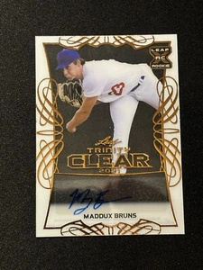 2021 Leaf Trinity Clear #CA-MB1 Maddux Burns Auto Rookie Card TCCCX - Picture 1 of 2