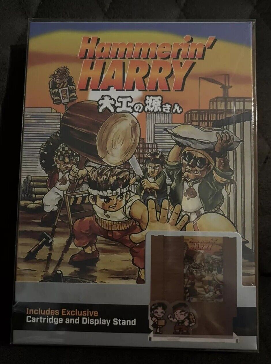 HAMMERIN HARRY COLLECTOR'S EDITION (Retro-bit, Nintendo NES) Brand New Sealed