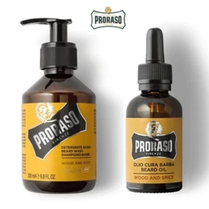 Proraso Kit Wood and Spice - Detergente Barba 200ml + Olio Cura Barba 30ml - Foto 1 di 1