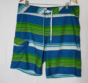 MOSSIMO SUPPLY CO mens Board Shorts size 38 in Blue Green color Light Weight Fab - Picture 1 of 11