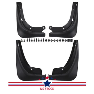 4PCS Splash Guards Mud Flaps Mudguards W/Bolts For 2016-2022 Tesla Model 3 - Picture 1 of 12