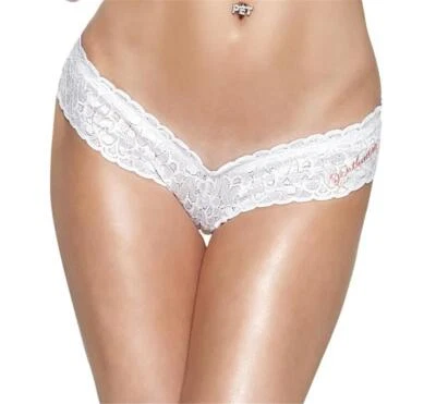 SEXY BLANCO ENCAJE PENTHOUSE TANGA PANTY CORTO CQP4018WT Foto 1 de 2