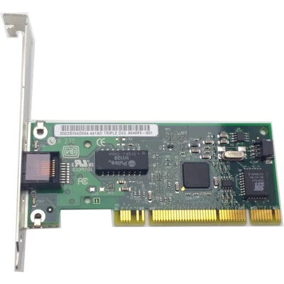 Intel 749006-002 Single Port PCI 32-Bit 10/100 Ethernet NIC Network LAN Card - Image 1 of 4