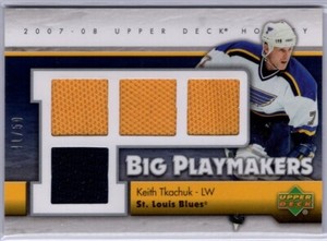 2007-08 Upper Deck Big Playmakers #BPKT Keith Tkachuk 41/50 *S419
