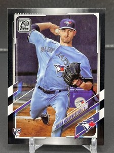 2021 Topps Series 2 JULIAN MERRYWEATHER RC Blue Jays Black Parallel #581 12/70