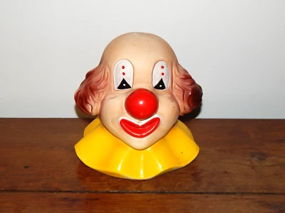 TIRELIRE Tête de Clown en Céramique - Photo 1/4
