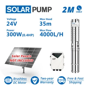 Impulsor de bomba de orificio de agua solar de pozo profundo de 3" CC 17 GPM motor sumergible sin escobillas sumergible - Imagen 1 de 10