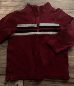 Gymboree Firetruck Chief Boys Sweatshirt Size 4 Sweater Red Black Gray  - Picture 1 of 2